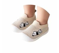 Zapatillas Transpirables de Malla con primeras Zapatillas Flexibles para bebés niños y niñas Ideales para Uso Diario en Primavera y Verano (Khaki, 20 Toddler)