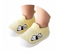 Zapatillas Transpirables de Malla con primeras Zapatillas Flexibles para bebés niños y niñas Ideales para Uso Diario en Primavera y Verano (Yellow, 20 Toddler)