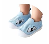 Zapatillas Transpirables de Malla con primeras Zapatillas Flexibles para bebés niños y niñas Ideales para Uso Diario en Primavera y Verano (Blue, 20 Toddler)