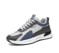 Zapatillas Trekking Hombre Verano Zapatilla Deportiva de Corte bajo con Parte Superior Elegante y Suela Gruesa de Acolchada para (Grey, 44)