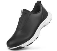 Zapatillas Trekking Hombre Verano Zapatillas Deportivas sin Clavos y con Cierre de Cremallera para Mayor Comodidad y conveniencia. (Black, 36)