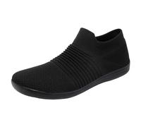 Zapatillas Trekking Hombre Verano Zapatos Deportivos para Hombre, Nuevo patrón, Color sólido, Suela Gruesa, Parte Inferior Plana, cómodos, Antideslizantes, Zapatos Casuales (Black, 41)
