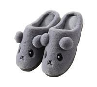 Zapatillas unisex de felpa suave retro para hombre y mujer, zapatillas planas de espuma viscoelástica para el hogar, alivio del dolor, antideslizantes, informales, cómodas, para interiores y