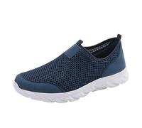 Zapatillas unisex transpirables, zapatillas de tenis, antideslizantes, para correr, caminar, calle, antideslizantes, transpirables, ligeras, para el tiempo libre, azul, 46 EU