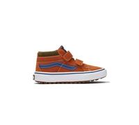 Vans - Zapatillas Sk8-Mid para niños (4-8 años), Naranjo/Marrón, Talla: 29