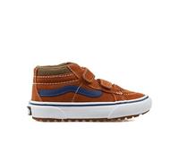 Vans - Zapatillas Sk8-Mid para niños (4-8 años), Naranjo/Marrón, Talla: 33