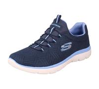 Skechers Summits Lite, Zapatillas Mujer, Navy Mesh Blue Trim, 38 EU