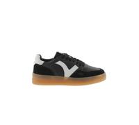 Zapatillas Victoria Seul Efecto Piel Negro
