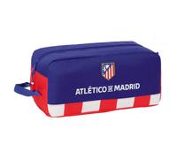 ATLÉTICO DE Madrid - Zapatillero Mediano, Multiusos, Portatodo, Deporte, Extraescolares, Fútbol, Cómodo y Versátil, 34x18x15 cm