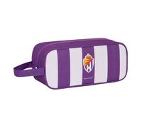 Safta Real Valladolid - Zapatillero Mediano, Multiusos, Portatodo, Deporte, Extraescolares, Fútbol, Cómodo y Versátil, 34x14x15 cm, Color Morado