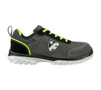 Zapato bajo de seguridad FootGuard Smart (44, Clase de protección según EN ISO 20345: S1P, Gris/Verde)