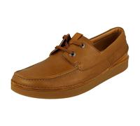 Hombre Clarks Cuero Diario Estilo Mocasín Informal Zapatos Oakland Sol