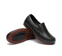 Zapato Chef Cocina Para Hombre, Zapato De Chef Profesional Para Hombre Antideslizante Resistente Al Aceite Ancho Impermeable Y Transpirable, Zapatillas Ligeras Y Resistentes Para Caminar(A Black,42 EU