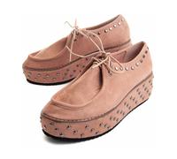 Zapato Con Plataforma Para Mujer. Montevita Trenca 88205 Rosa