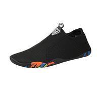 Zapato de agua Water Shoes Zapato Acuático Hombre Mujer, Zapatos de Playa Mar de Piscina Sandalias Plásticas, Anti Arena Antideslizante Secador Rápido, en la Playa o Yoga, Negro , 43 EU