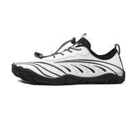 Zapato de agua Water Shoes Zapato Acuático Hombre Mujer, Zapatos de Playa Mar Piscina Sandalias Plásticas, Anti Arena Antideslizante Secador Rápido, en la Playa o Yoga, blanco, 39 EU
