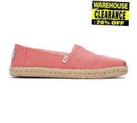 Zapato De Cuerda Casual De Diseñador Toms Para Mujer Rosa