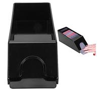 Zapato de negociación de blackjack de 6 cubiertas, barajador manual de naipes negro, accesorio de herramienta de juego de mesa de póquer, ideal para uso doméstico y en torneos para póquer clásico