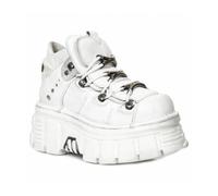 Zapato de Piel New Rock Original Blanco Plataforma M.106-S53