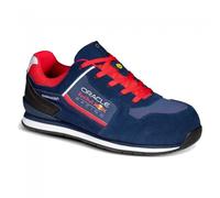 Zapato de seguridad SPARCO GYMKHANA REDBULL ESD S3S SR HRO, azul marino/rojo