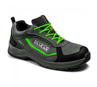Zapato de seguridad SPARCO INDY R SONOMA S1P Gris-Verde Flúor - 07539GSVF
