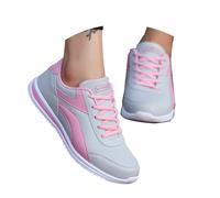 Zapato de senderismo para mujer de la bóveda plantar de caminar, zapatillas transpirables, en pleno casual, zapatillas ortopédicas de pie ancho slip on modo para el trabajo, Rosa 3., 40 EU