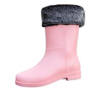 Zapato de tacón de 5 cm para mujer, primavera, verano, otoño y invierno, mediados de tubo, más terciopelo, algodón, extraíble y Washable al aire libre, moda de trabajo, lavado de coches, cocina, sin