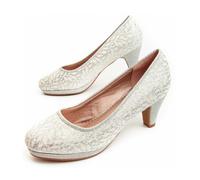 Zapato De Tacón Para Mujer. Montevita Unne51 92341 Plateado