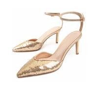 Zapato De Vestir Para Mujer Montevita Festshoe2 88484 Dorado