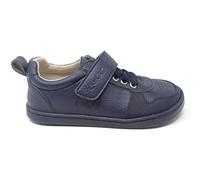 Zapato Deportivo Colegial Respetuoso Vegano con Cierre Adhesivo y Piso de Goma Mod CZ126-2 (Azul Marino, 31)