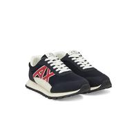 Armani Exchange Drop, Zapatillas Hombre, Deep Navy+Cardinal, 43 EU