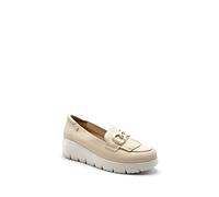 Zapato mocasín de Piel, con cuña con Sistema Bluesoft - 217317-016 para: Mujer Color: Marrón Talla: 39