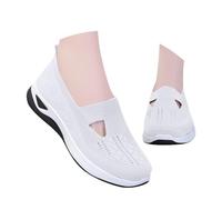 Zapato ortopédico Mujer Barato Zapatillas Sin Cordones para Mujer Zapatos Para Caminar De Plataforma Ligeros Y Cómodos Amortiguación Y Alivio De Pies 2026, blanco, 36 EU