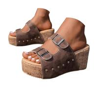 Zapato Para Mujer Slider Da Donna Dimensión Pantuflas Elegantes Para Mujer Sandalias De Verano Zapatos Cómodos Ligeros Y Cómodos El Tiempo Libre Sandalias De Verano Cuero Con cómodas Y Ortopédicas