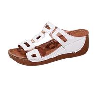 Zapato Para Mujer Slider Da Donna Dimensión Pantuflas Elegantes Para Mujer Sandalias De Verano Zapatos Cómodos Ligeros Y Cómodos El Tiempo Libre Sandalias De Verano Cuero Con cómodas Y Ortopédicas