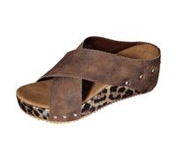 Zapato Para Mujer Slider Da Donna Dimensión Pantuflas Elegantes Para Mujer Sandalias De Verano Zapatos Cómodos Ligeros Y Cómodos El Tiempo Libre Sandalias De Verano Cuero Con cómodas Y Ortopédicas