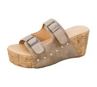 Zapato Para Mujer Slider Da Donna Dimensión Pantuflas Elegantes Para Mujer Sandalias De Verano Zapatos Cómodos Ligeros Y Cómodos El Tiempo Libre Sandalias De Verano Cuero Con cómodas Y Ortopédicas