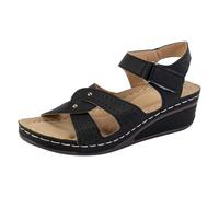 Zapato Playa Mujer Sandalias Mujer Verano Cómodas, Mulas De Cuero Vintage, Plataforma, Cuentos, Zapatillas Prima Ortopédicas, Zapatillas De Playa De Verano Talla Sandalia Plataforma Mujer, Le Noir, 41