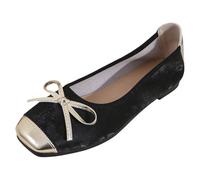 Zapato Playa- Zapatos Mary Jane con Punta Cuadrada Y Suela Plana Estilo Francés