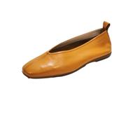 Zapato Sabrina de piel, con suela de goma - A-8661 para: MUJER color: CUERO talla: 39