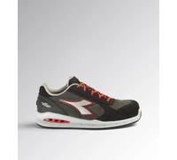 Utility Diadora - Calzado de Trabajo bajo Run Net AIRBOX Low S3 SRC para Hombre y Mujer (EU 43), C9034 Asfalto Silver Rojo