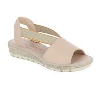 Zapatomoda DOCTOR CUTILLAS 35313 Sandalias DE Piel con cuña y elasticos Mujer Sandalias de modo comodas