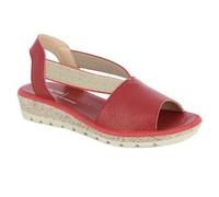 Zapatomoda DOCTOR CUTILLAS 35313 Sandalias DE Piel con cuña y elasticos Mujer Sandalias de modo comodas