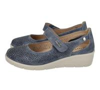 ZAPATOP 25M208 Merceditas para Mujer en Color Jeans, Cinta Textil Adhesiva y Plantilla Extraible, Bailarinas Ligeras y Frescas para Llevar en Verano Mujer Manoletinas Jeans 39