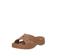 Crocs Classic Womens Cross Strap, Sandalias Mujer, Chocolate Con Leche, 34/35 EU