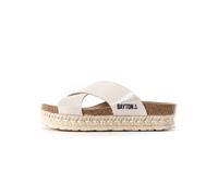 Zapatos abiertos 'Penelope' Mujer Bayton 36 ecru / negro