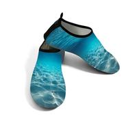 Zapatos acuáticos de playa para mujeres y hombres, de secado rápido, transpirables, antideslizantes, para piscina, surf, escena oceánica submarina, Blue, 38.5/39.5 EU