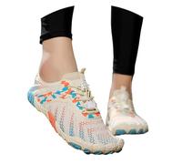 Zapatos Acuáticos Hombre Mujeres Zapatos de Trail Running Calzado de Deporte Exterior Interior Gimnasio Fitness Senderismo Escalada Caminar Barefoot Shoes Zapatillas Acuáticas, beige, 36 EU