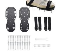 Zapatos Aireadores Correas Ajustables para Trabajo Pesado y Metálica con | Zapatos Aireadores para Jardín y Césped para Mantenimiento del Pasto, Jardín, Patio, Granja,