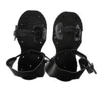 Zapatos Aireadores de Césped Ajustables de PU para Jardinería Negra | Herramienta Manual para Pradera, Clavos, Diseño Resistente, Par, Uso en Jardín